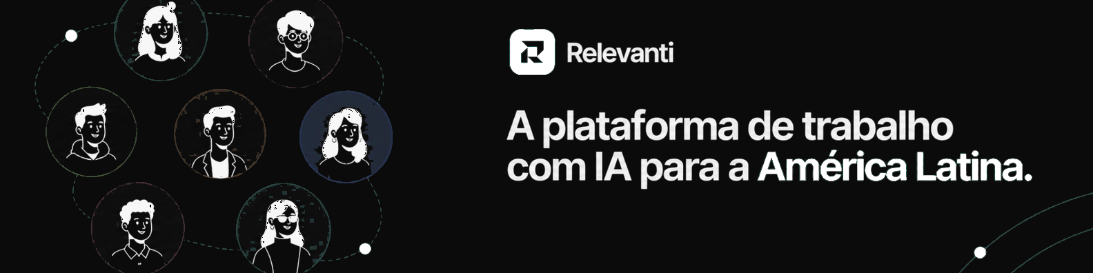 Prévia do arquivo: Capa de perfil do LinkedIn — escura, 1584 × 396